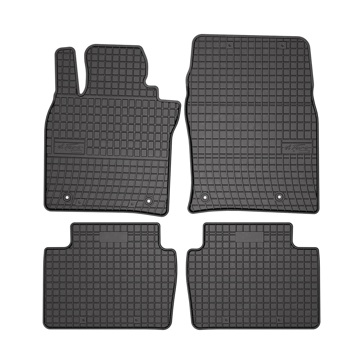 Mazda CX-30 Floor Mats - Omac - El Toro Rubber - Black - 2020-2025